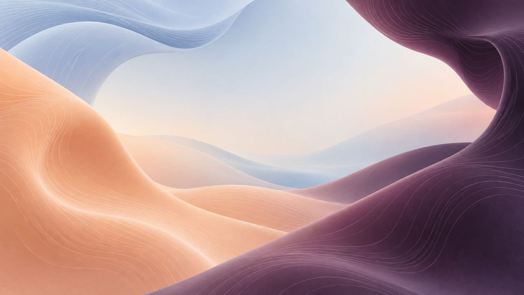 Surfaces de données souples en abricot, bleu et prune